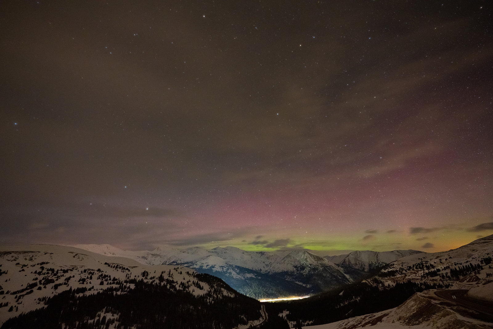 Aurora Borealis at Loveland Pass, Colorado #1