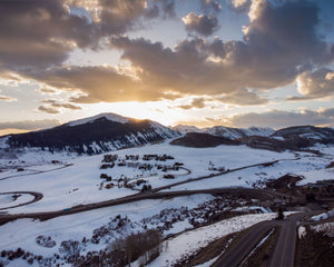 Winter Sunset in Crested Butte